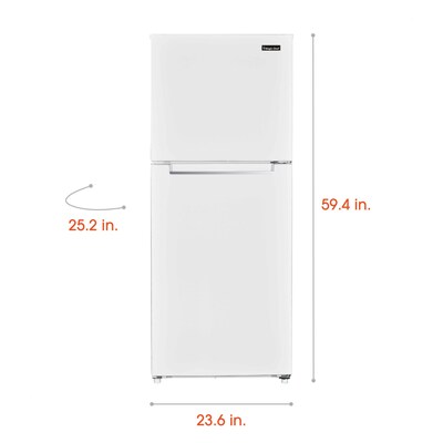 Magic Chef Refrigerator w/Freezer, 10.1 Cu. Ft., White (HMDR1000WE)