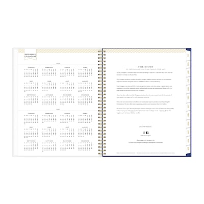 2026-2027 Blue Sky Day Designer Hawthorne 8" x 11" Academic Year Weekly & Monthly Planner, Plastic Cover (158179)