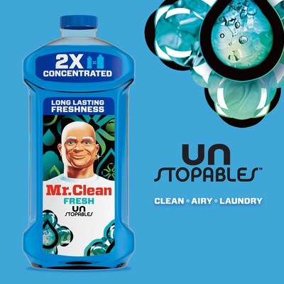 Mr. Clean Multi-Surface Cleaner, Unstopables Fresh Scent, 64 Fl. Oz. (10720)