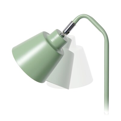 Simple Designs Sleek Essentials LED Desk Lamp, 16", with USB Ports, Sage Green (LD1071-SGE)