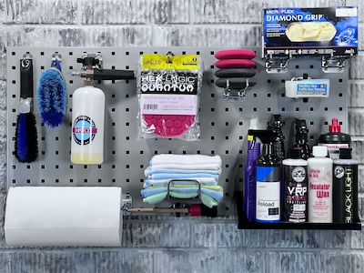 Triton Products LocBoard 18" x 36" x 9/16" Steel Square Hole Pegboards, 2/Set (LB18-G)