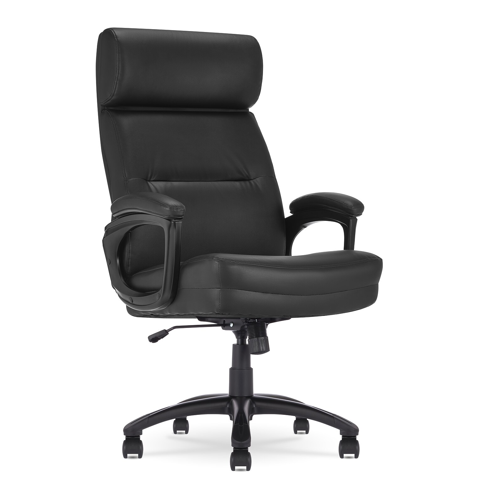 Serta Comfort Big & Tall Ergonomic Bonded Leather Swivel Executive Chair, Black (CHR10131A)
