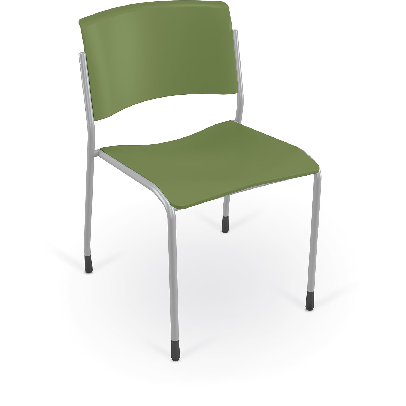 MooreCo Akt 4-Leg Student Chair, Moss (56579-GL-MOSS)