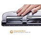 Bostitch EZ Squeeze™ Three-Hole Punch, 12 Sheet Capacity, Silver/Black (2101)