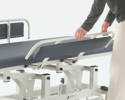 Viva Comfort Elite-Line Power Adjustable Exam Table with Side Rails, 550 lbs. Capacity, Blue (ADIME9