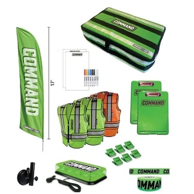Command GoBag Incident Command 16-Piece Emergency Preparedness Kit (EICGB-CMDG-LRG)