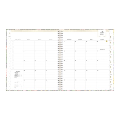 2026-2027 Blue Sky Day Designer 8" x 10" Academic Year Weekly & Monthly Planner, Paperboard Cover, Ophelia (158204)