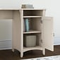 Bush Furniture Salinas 55"W Corner Desk with Storage, Antique White (SAD155AW-03)