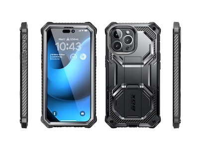 i-Blason ArmorBox Black Rugged Case for iPhone 14 Pro Max (iPhone2022Pro-6.7-Armorbox-SP-Black)