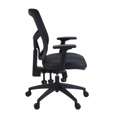 Regency Cosmo Ergonomic Mesh High-Back Multi-Function 3-Paddle Task Chair w/ Arms, Black (5110BK)