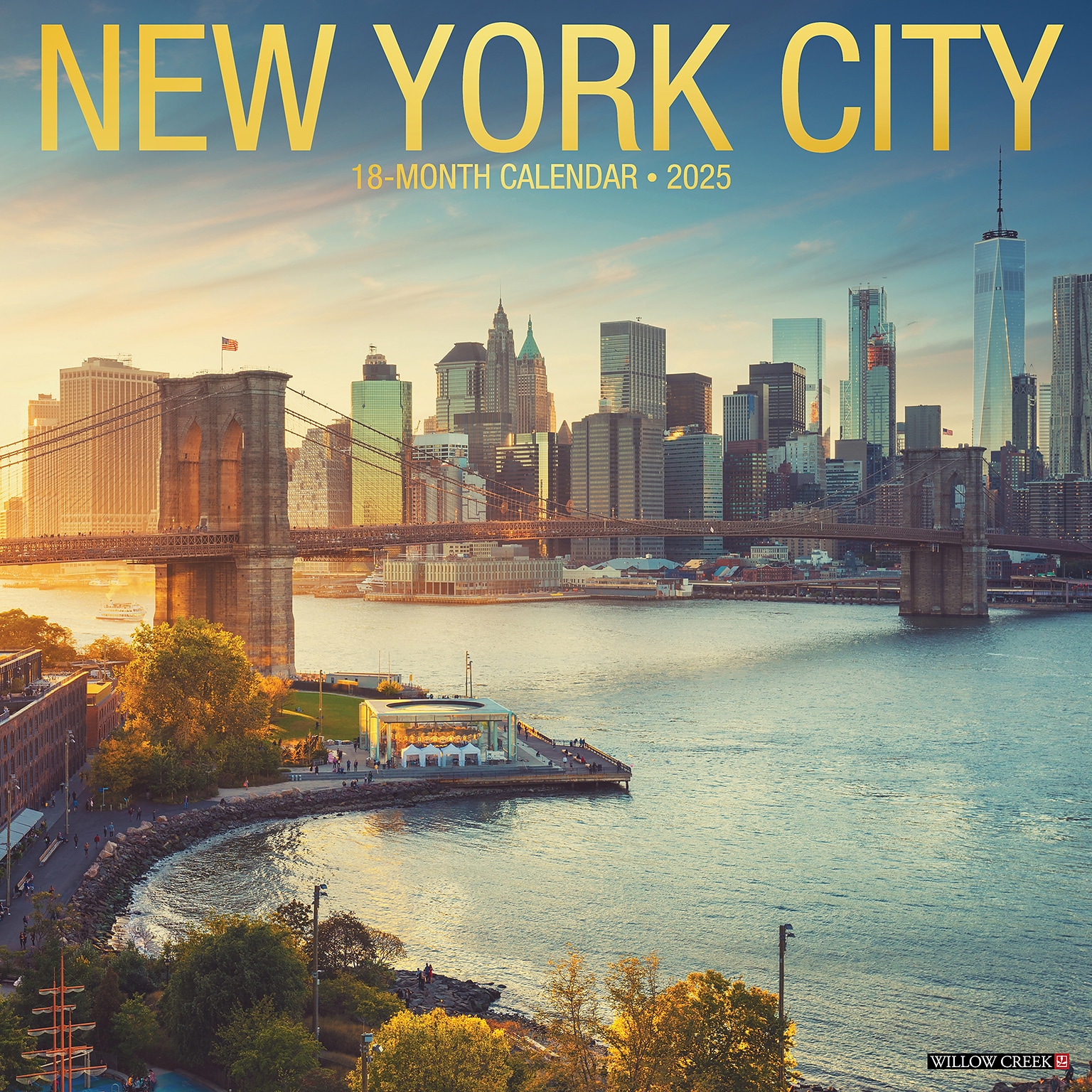 2025 Willow Creek New York City 12 x 12 Monthly Wall Calendar (44193)