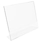 Deflect-O Classic Image Sign Holder, 11" x 8.5", Clear Plastic (66701)