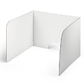 Classroom Products Foldable Cardboard Freestanding Privacy Shield, 19H x 26W, White, 20/Box (VB1920 WH)