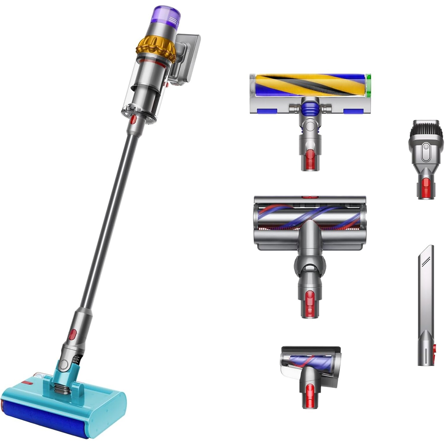 Dyson V15s Detect Submarine Cordless Vacuum, Bagless, Yellow/Nickel (473814-01)