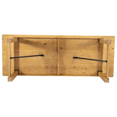 Flash Furniture HERCULES 108" Folding Farm Table, Light Natural (XAF108X40LN)