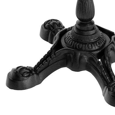 Flash Furniture Chambery 28.25"H X Table Base, Cast Iron, Black (SDAT2222)