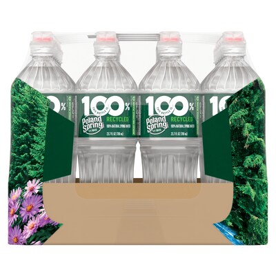 Poland Spring Sport Cap 100% Natural Spring Water, 23.7 oz., 24/Carton (12119443)