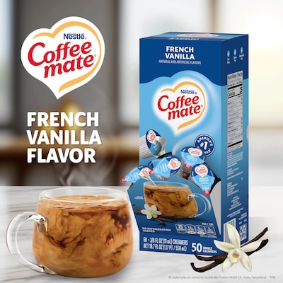 Coffee mate Singles French Vanilla Liquid Creamer, 0.38 fl. oz., 200/Carton (NES35170)