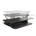Union & Scale™ FlexFit™ 35 Adjustable Desk Riser, Black (UN50710-CC)