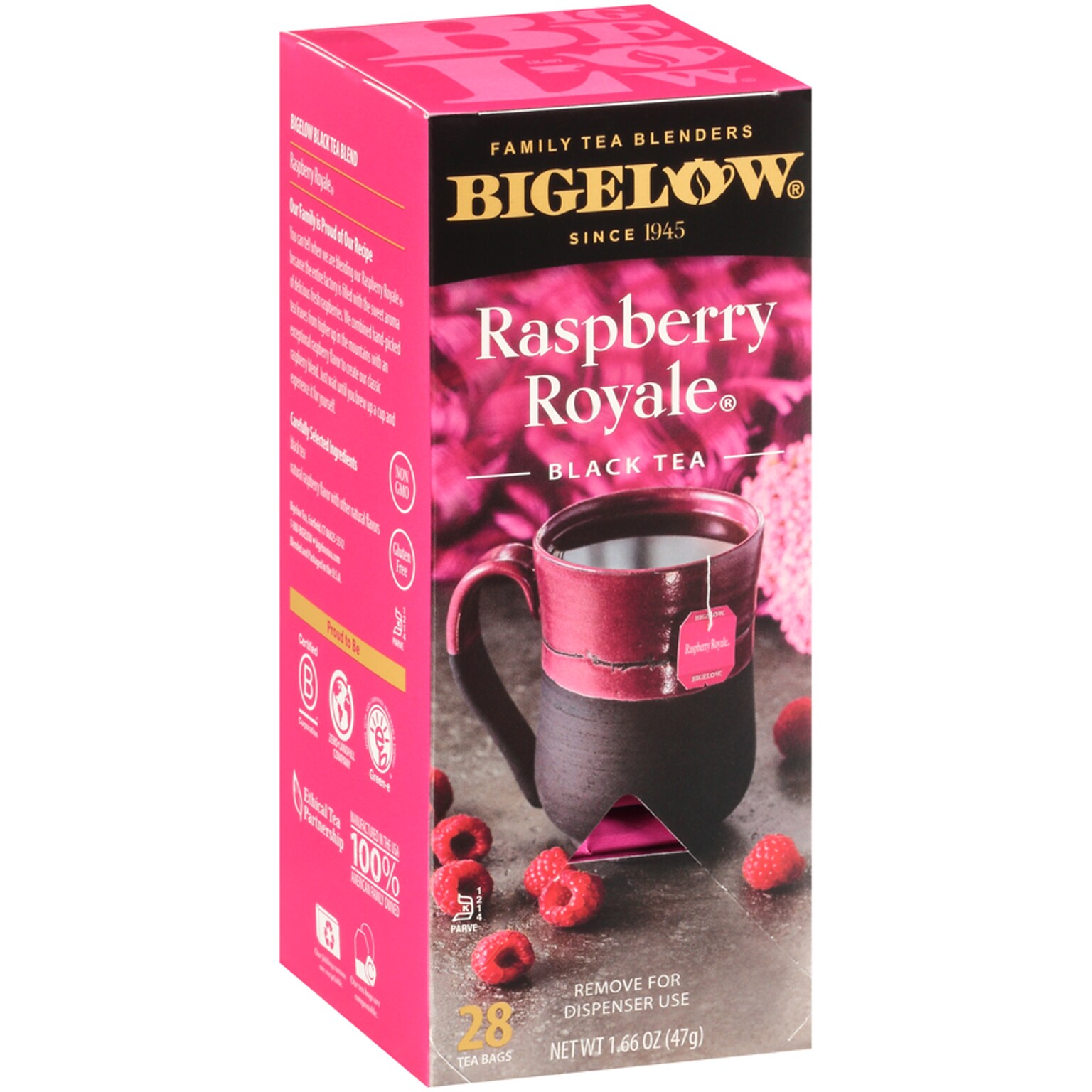 Bigelow Raspberry Royale Black Tea Bags, 28/Box (RCB003401)