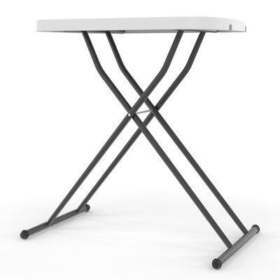 Quill Brand® Personal Folding Table, 25.5"L x 17.8"W, Gray (79143)