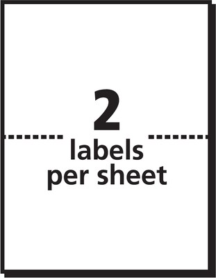 Avery White Laser/Inkjet Shipping Labels with TrueBlock, 3" x 4", 40/Pack (5286)