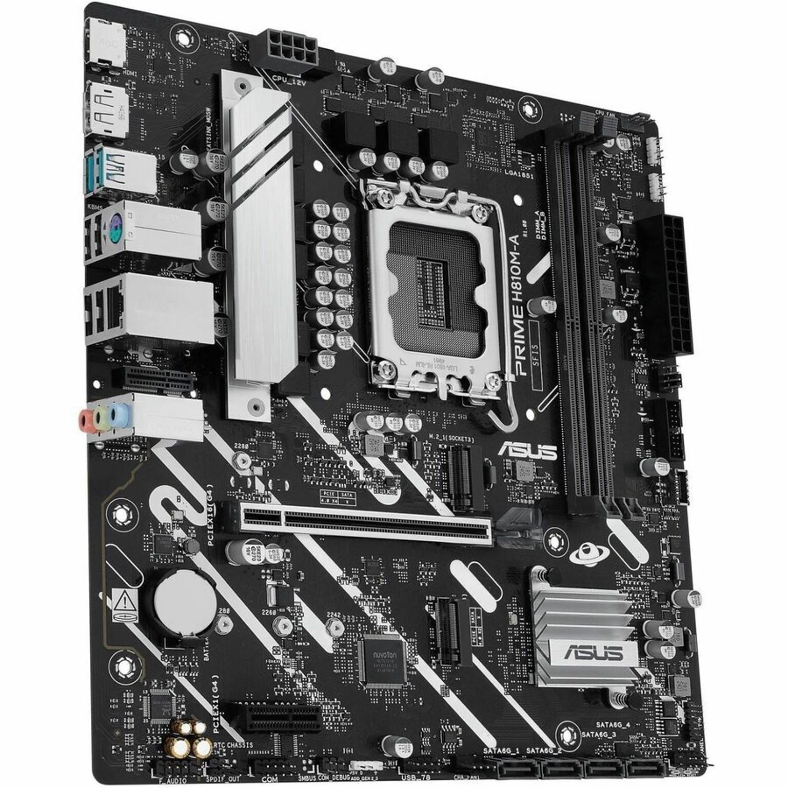 Asus PRIME Socket LGA 1851 Micro-ATX Intel Core Ultra Processor Desktop Motherboard (PRIME H810M-A CSM)