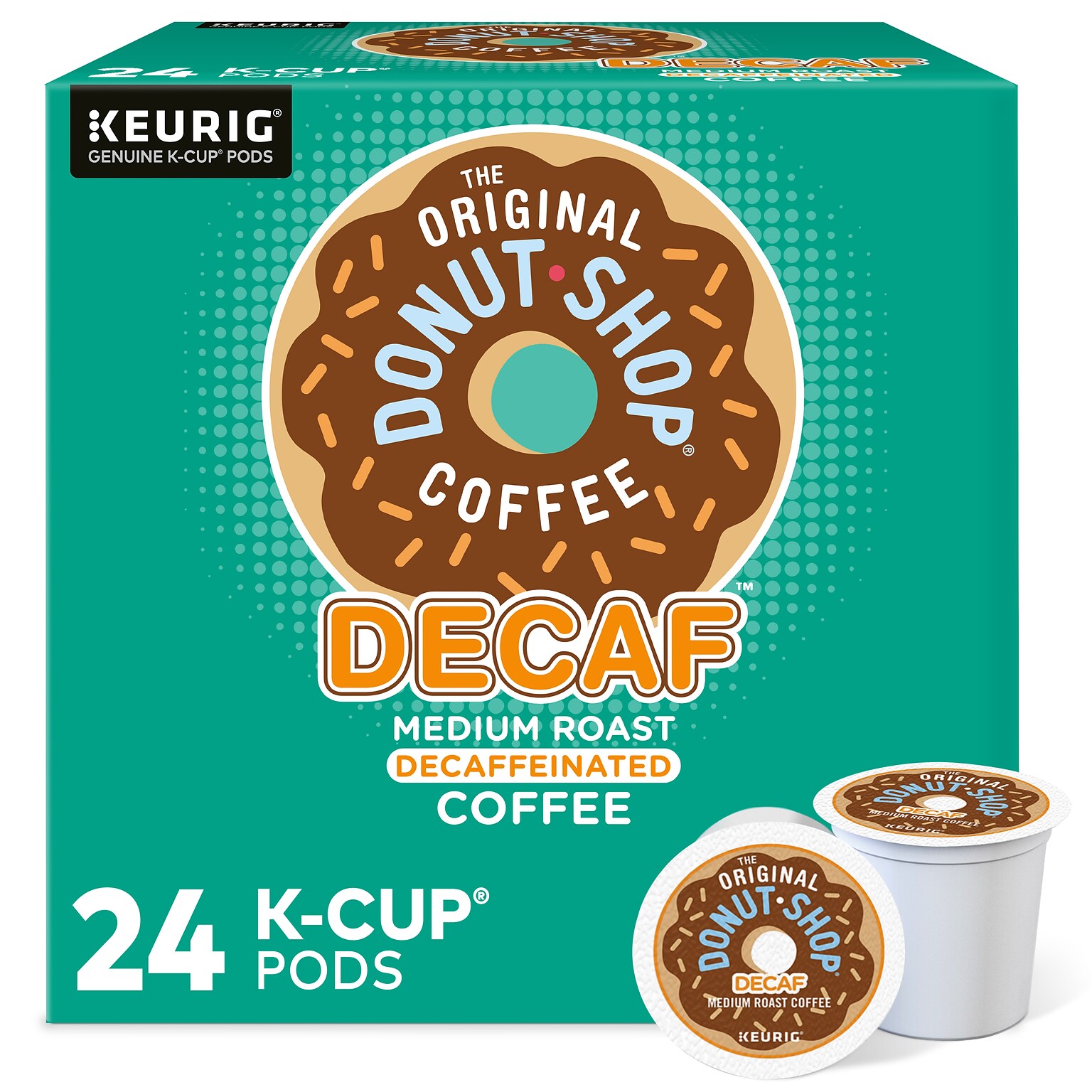 The Original Donut Shop Decaf Coffee Keurig® K-Cup® Pods, Medium Roast, 22/Box (60224-01)