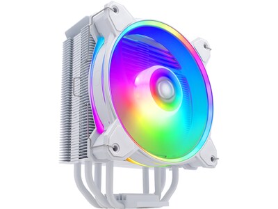 Cooler Master Hyper 212 Halo 120mm Rifle Bearing CPU Air Cooler with RGB Lighting, White (RR-S4WW-20PA-R1)