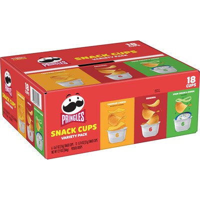 Pringles Variety Pack Potato Chips, 0.74 oz., 72/Carton (KEE18251)