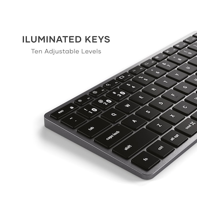 Satechi Slim X1 Wireless Keyboard, USB-C, Space Gray (ST-BTSX1M)