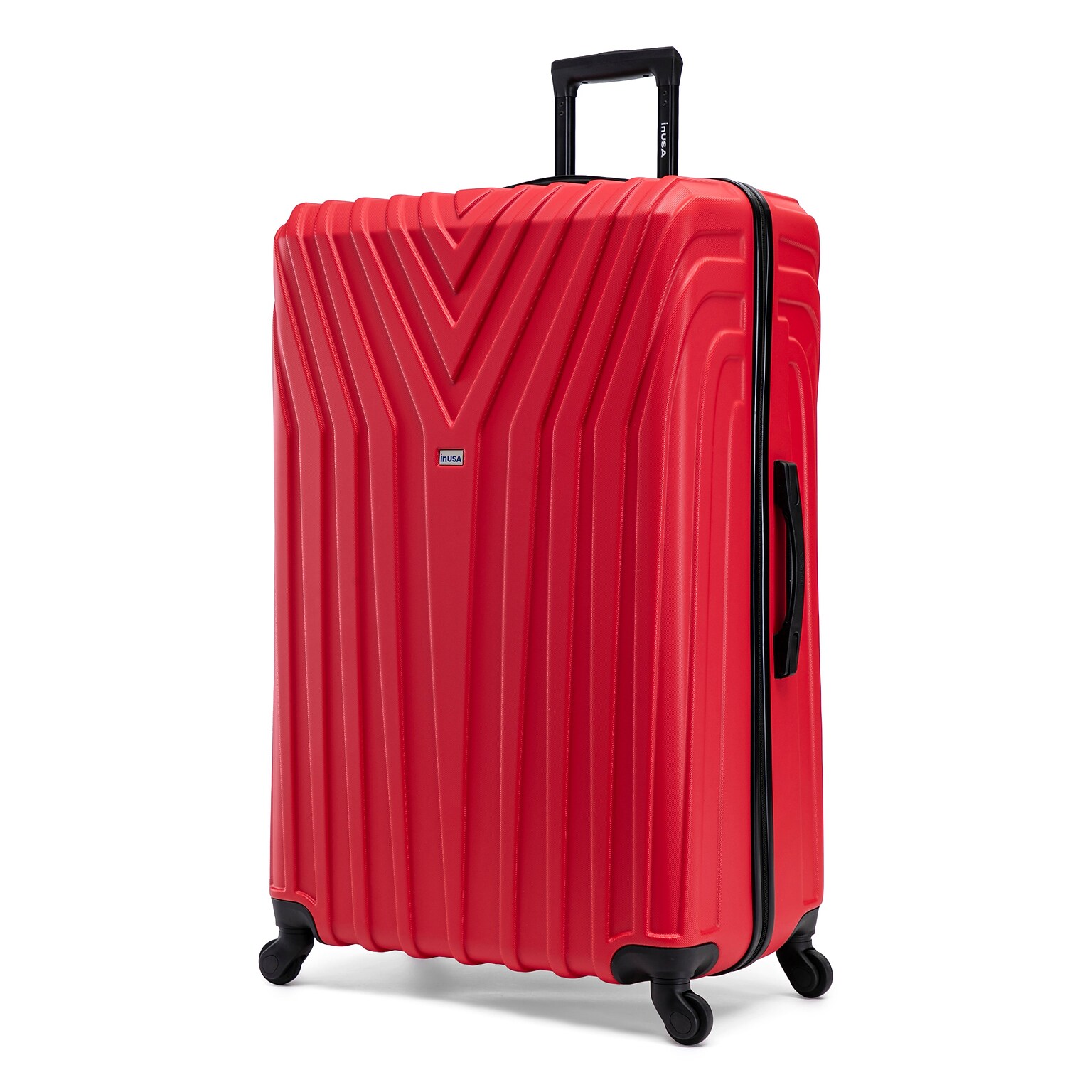 InUSA Vasty 33.86 Hardside Suitcase, 4-Wheeled Spinner, TSA Checkpoint Friendly, Grey (IUVAS00XL-GRE)