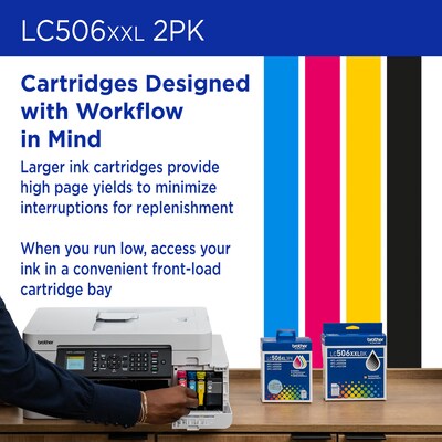 Brother LC506XXL Black Super High Yield Ink Cartridge (LC506XXL2PKS)