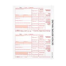 TOPS 2023 1099-DIV Tax Form, 1-Part, Federal Copy A, 100/Pack (LDIVFED16)