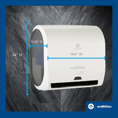 enmotion Hardwound Paper Towel Dispenser, White (59447A)