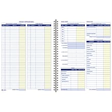 TOPS™ Bookeeping, Weekly, 8 1/2 x 11, Blue (AFR70)