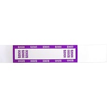 CONTROLTEK $2000 Currency Strap, Violet/White, 1000/Box (560021)