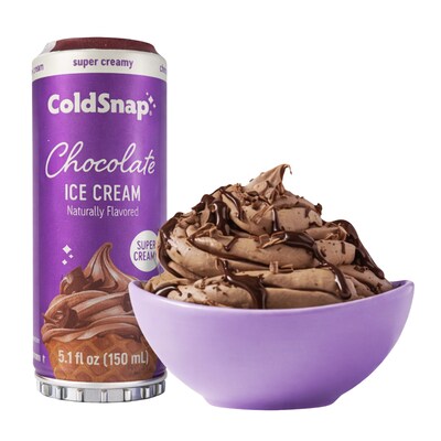 ColdSnap Premium Chocolate Ice Cream Mix, Single Serve Pods, 12 Pods/Pack, COLDSNAP MACHINE REQUIRED (600039)