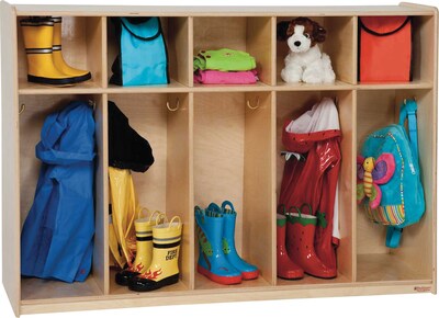 Wood Designs™ Tip-Me-Not™ 5 Section Tot Locker 36H; 100% Baltic Birch Plywood