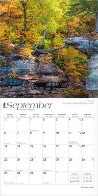 2026 BrownTrout Michigan Nature 12" x 12" Monthly Wall Calendar (9798330704583)