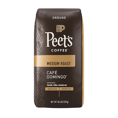 Peet's Coffee Café Domingo Ground Coffee, Medium Roast 10.5oz (503279)