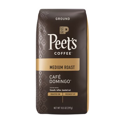 Peet's Coffee Café Domingo Ground Coffee, Medium Roast 10.5oz (503279)