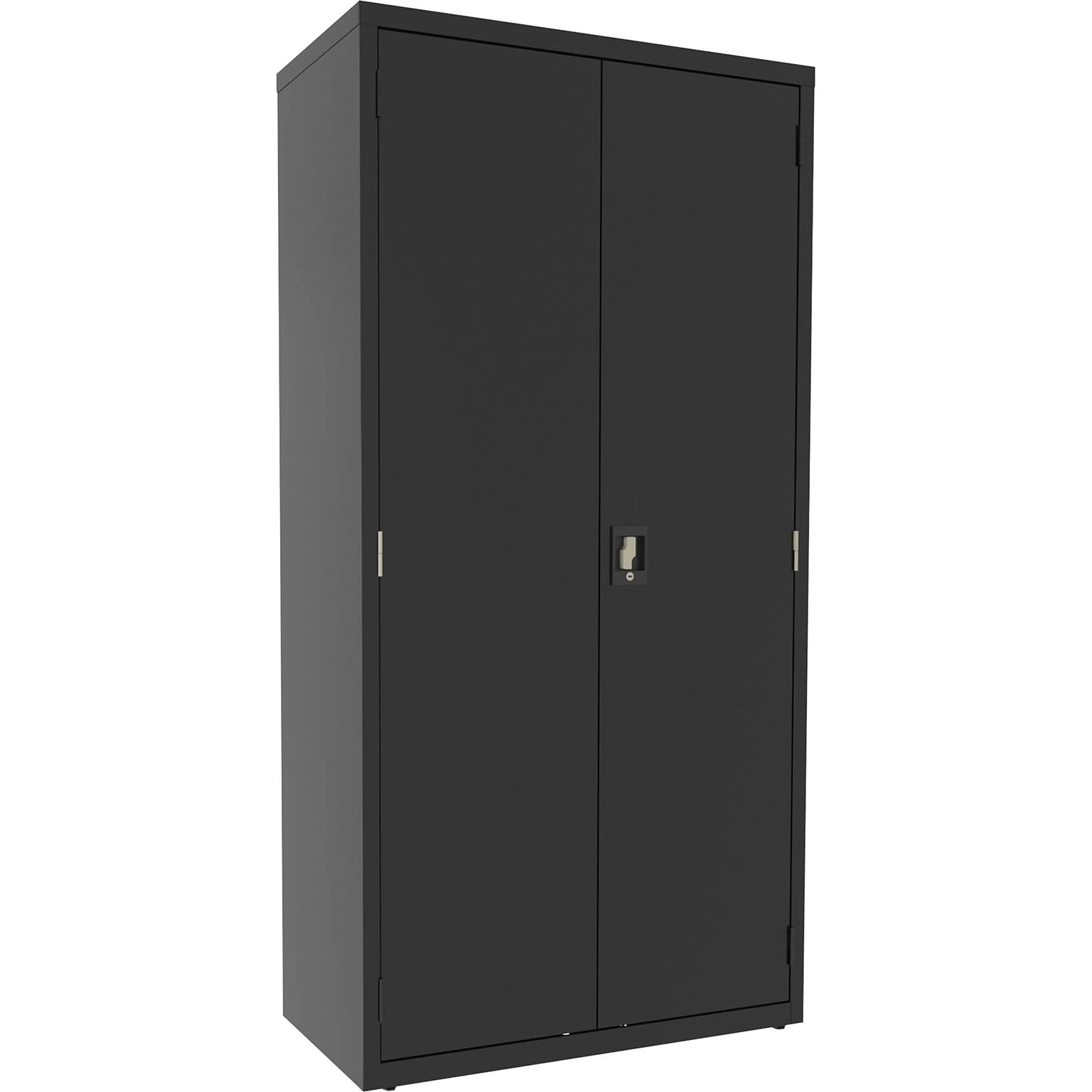 Lorell Fortress Series 72 Steel Storage Cabinet With 4-Shelves, Black (LLR00018)