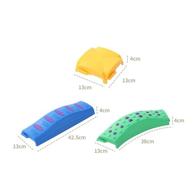 Bintiva Wavy Customizable Balance Beam Set, Multicolored, 20/Set (BNVWAVBLNC)