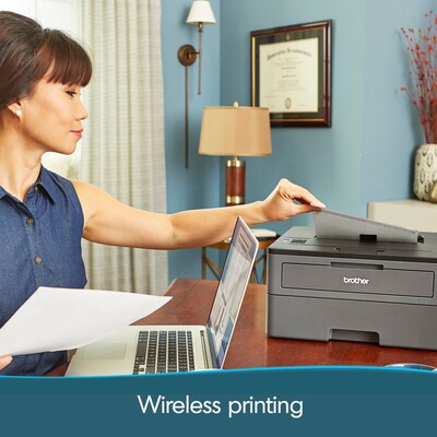 Brother HL-L2370DW Compact Monochrome Laser Printer with Wireless & Ethernet and Duplex Printing, Refresh Subscription Eligible