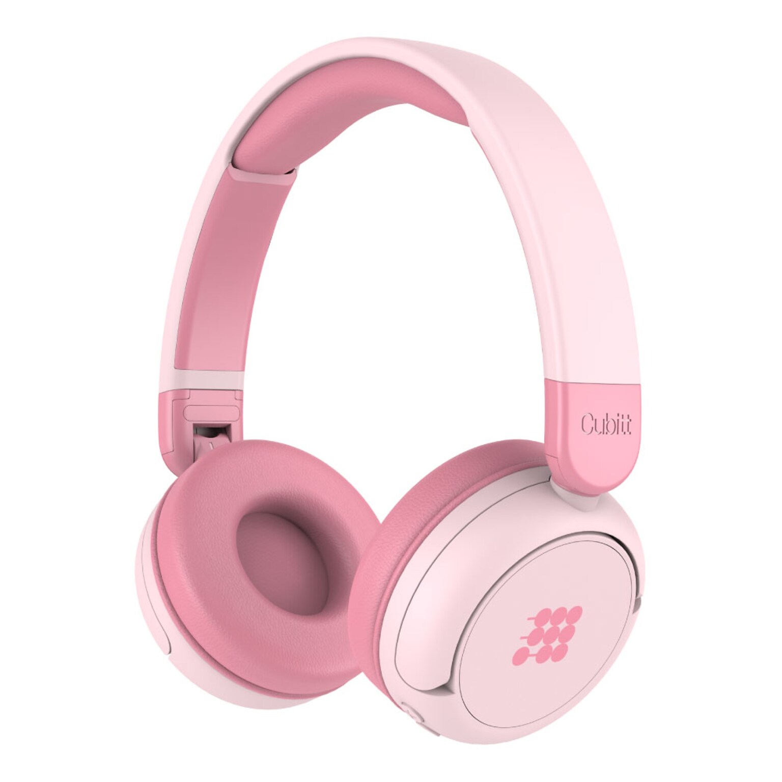 Cubitt Jr. Wireless Active Noise Canceling Over-Ear Headphones, Bluetooth, Dreamy Pink (CTANCJR-5)
