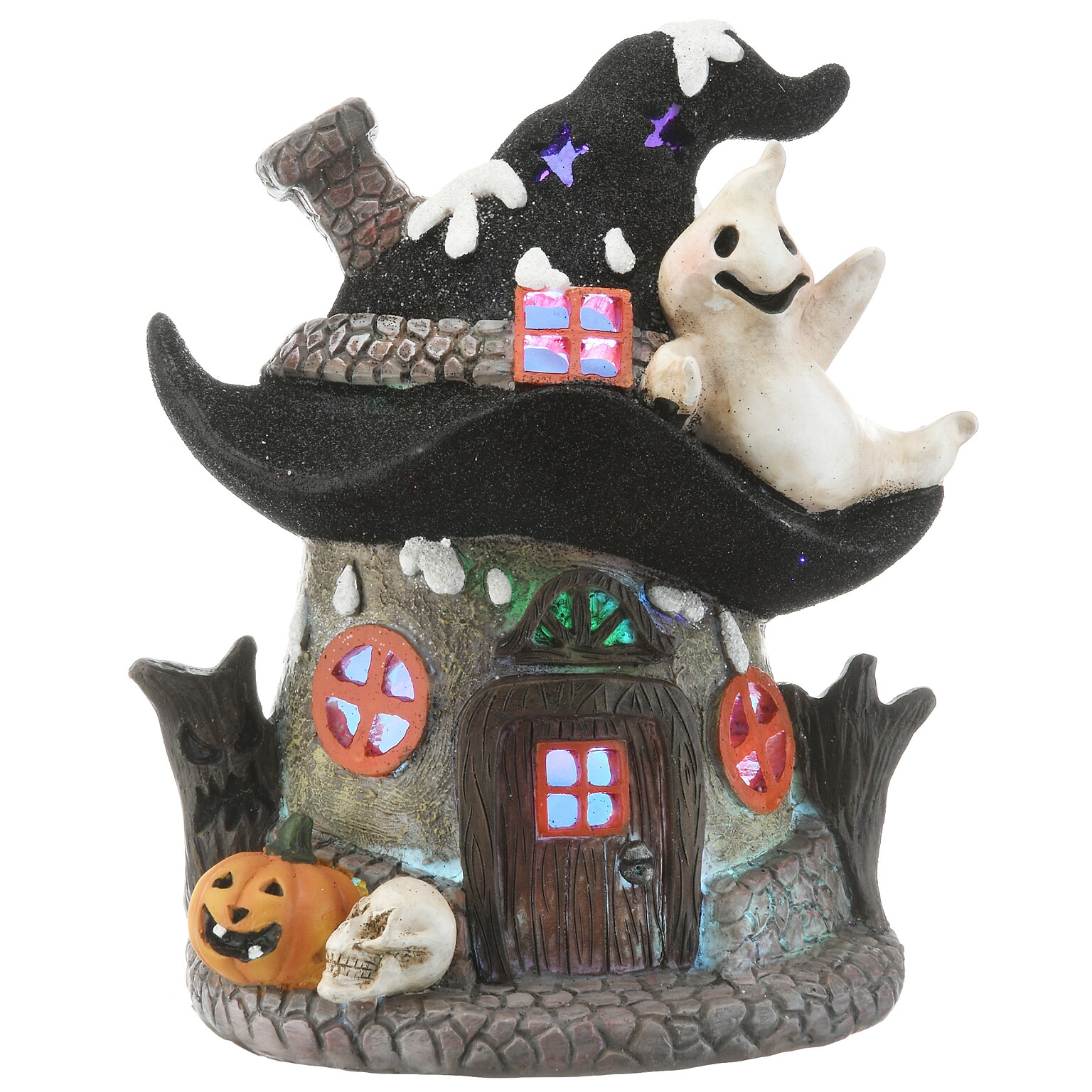 National Tree Company 7 Black Hat Haunted House with LED Light (PG11-FJ80678-1)