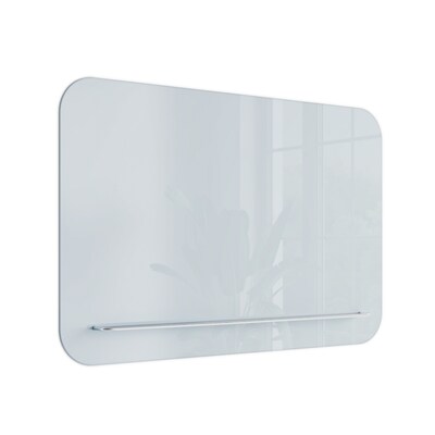 U Brands Magnetic Glass Dry-Erase Board, 35 x 23 (4847U00-01)
