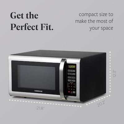 Farberware 1.6 cu. ft. Countertop Microwave, Brushed Stainless Steel (FMG16SS)
