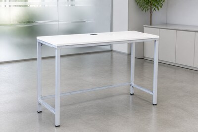 Boss Office Products Simple System 48W Desk, White (SGSD031-110-WT)